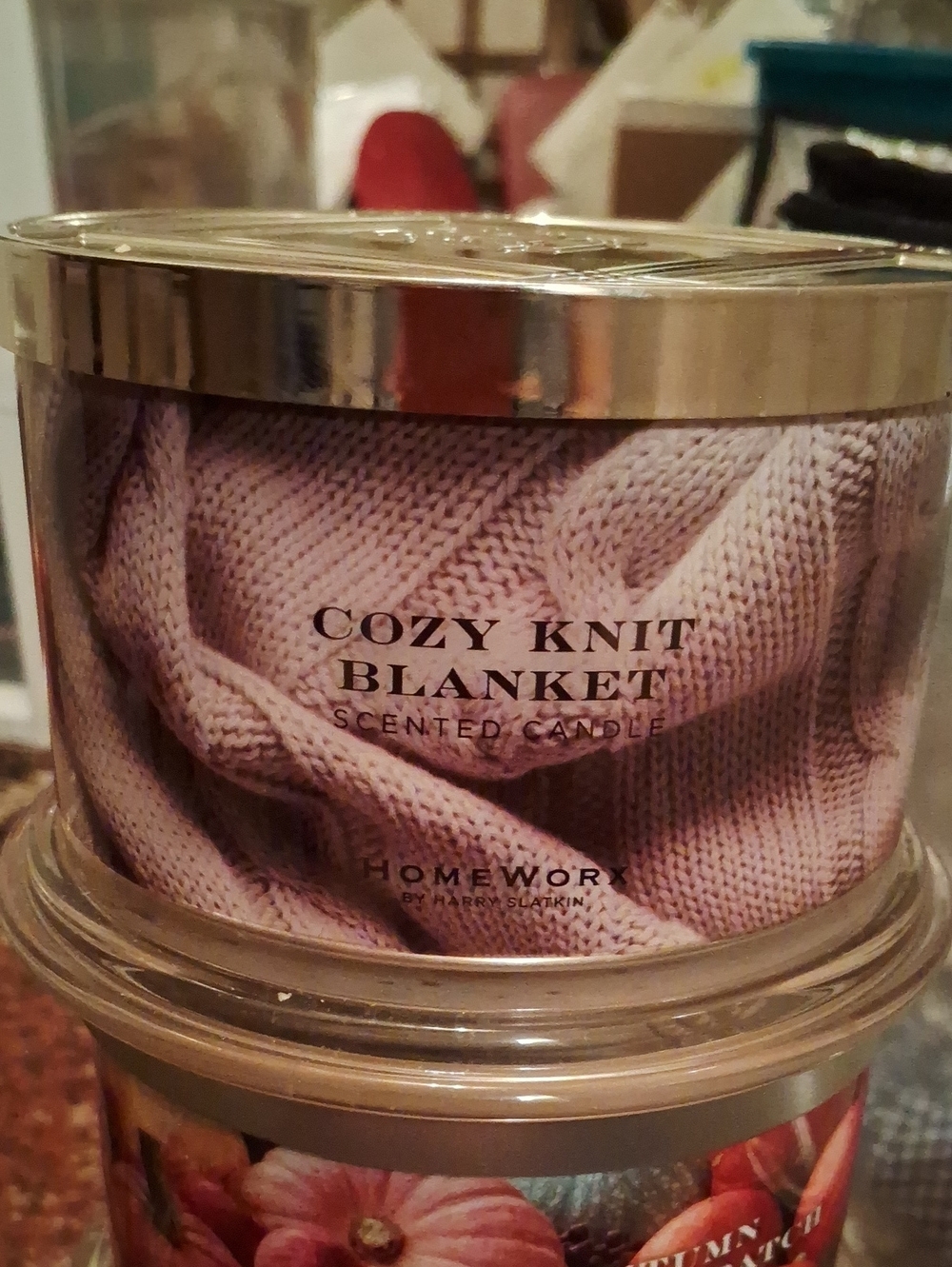 Homeworx Cozy Knit Blanket Candle